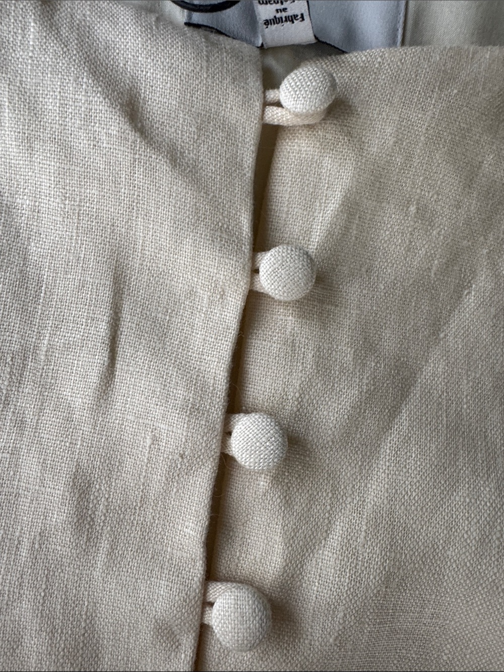 Reformation Addison Linen Button-Front Tank - Picture 3 of 4